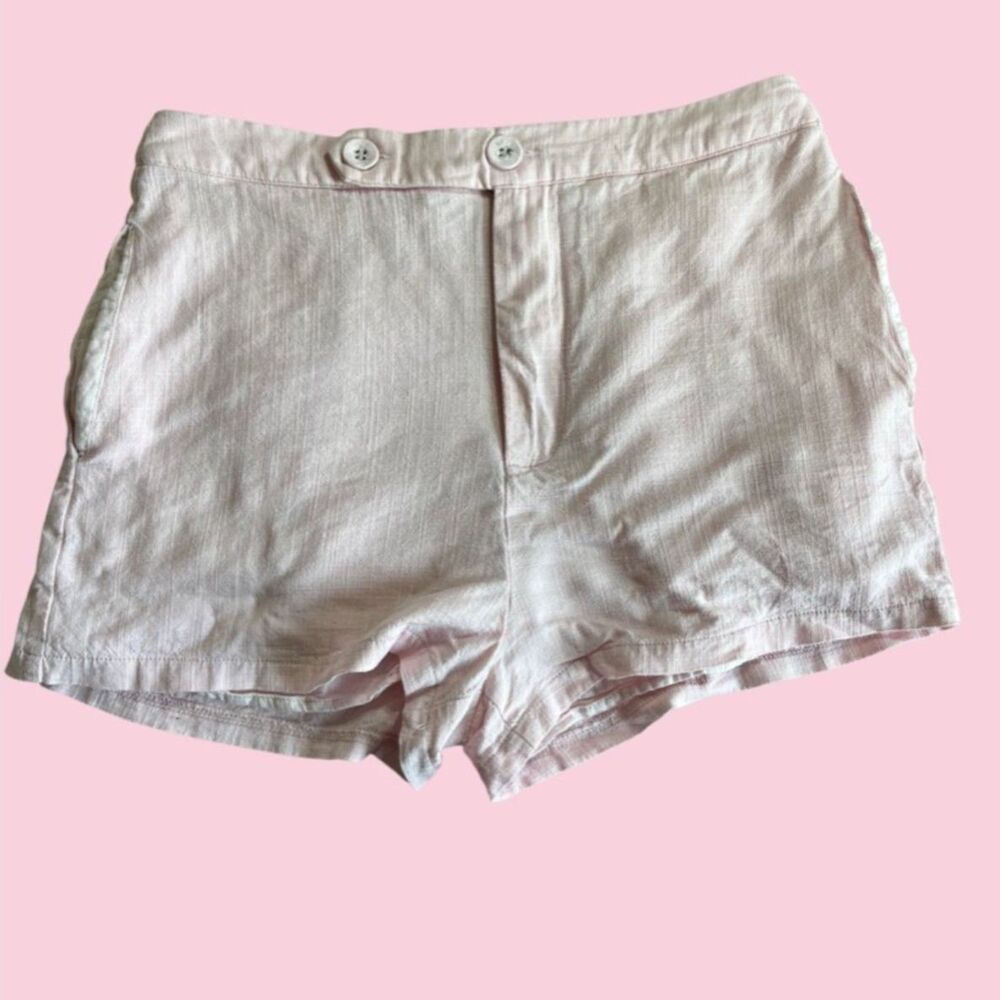Women’s Princess Polly Pastel Pink  Linen Blend  Shorts Size US 4